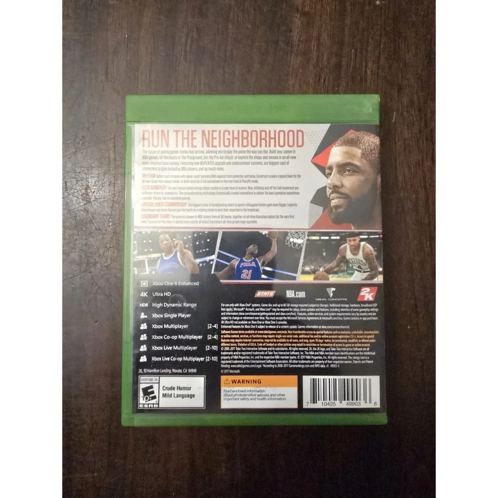 NBA 2K18 Microsoft Xbox One 2K Take-Two Interactive Software  Visual Concepts